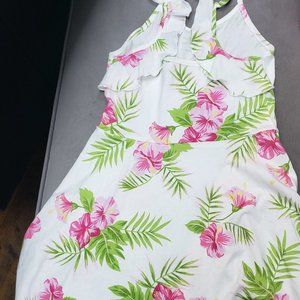 Children's Place White Floral Sundress size 7/8